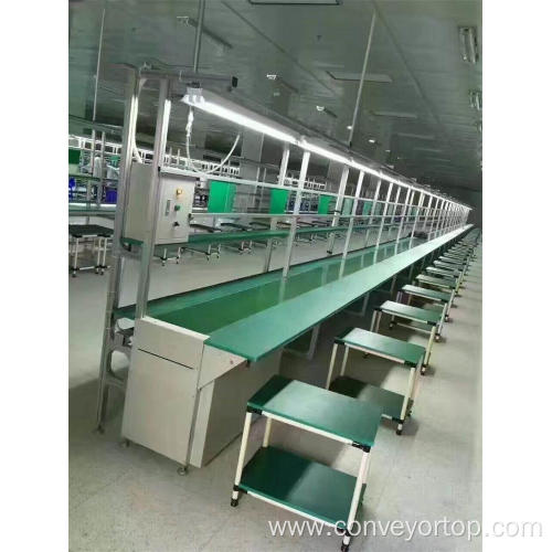 Belt Conveyor Assembly Line with Workbench